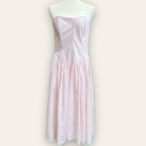 Skatie Pink Strapless Sundress for Prom